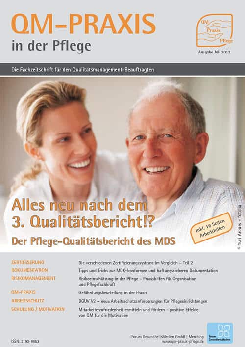 Ausgabe Jul/Aug 2012 3. MDS-Pflege-Qualitätsbericht