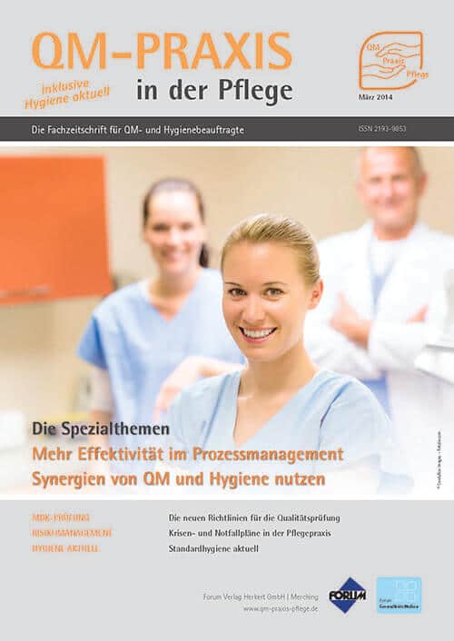 Ausgabe Mär/Apr 2014 Effektives Prozessmanagement Synergieeffekte von Hygiene und QM