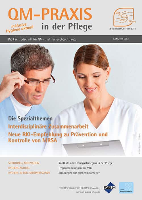 Ausgabe Sep/Okt 2014 Interdisziplinarität KRINKO-Empfehlung MRSA