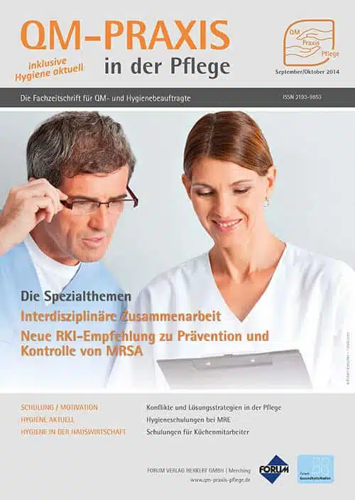 Ausgabe Sep/Okt 2014 Interdisziplinarität KRINKO-Empfehlung MRSA