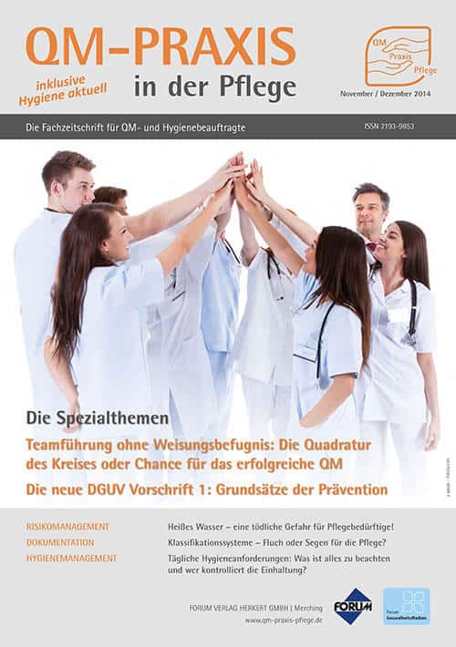 Ausgabe Nov/Dez 2014 Teamführung DGUV Vorschrift 1