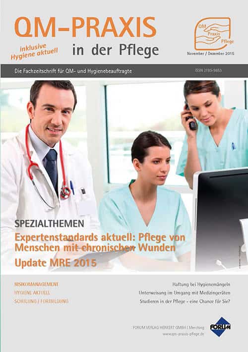 Ausgabe Nov/Dez 2015 Expertenstandard Chronische Wunden Update MRE 2015