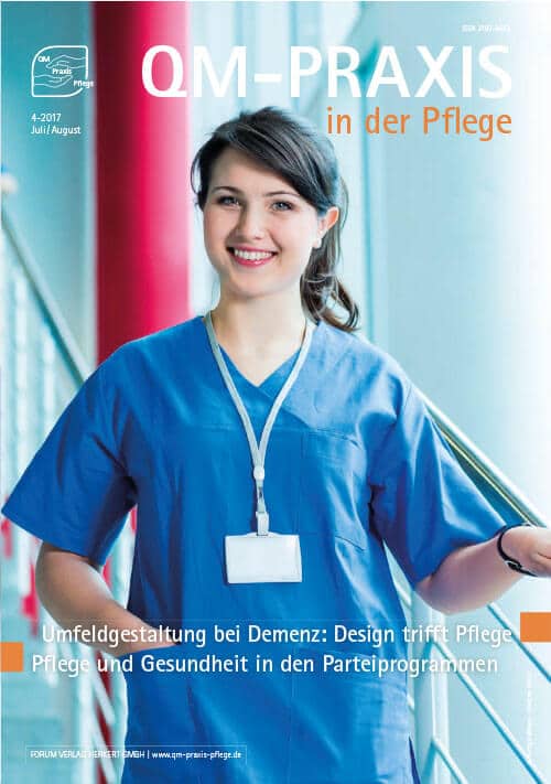 Ausgabe Jul/Aug 2017 Umfeldgestaltung bei Demenz Parteiprogramme zu Pflege und Gesundheit