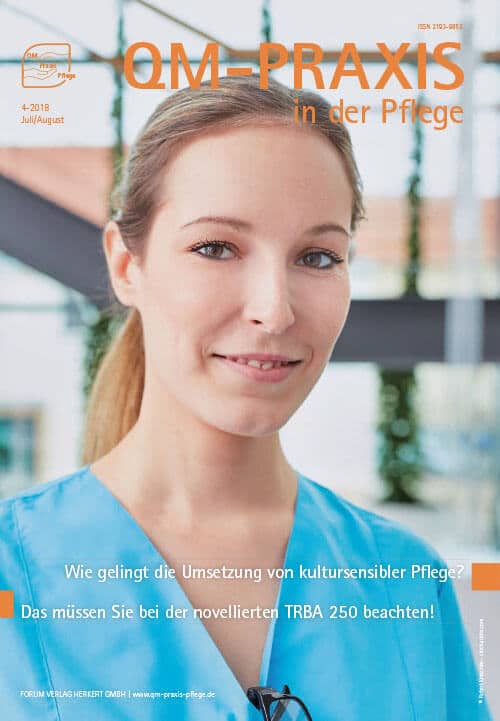 Ausgabe Jul/Aug 2018 Kultursensible Pflege TRBA 250